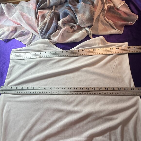 📌CLOSET FULL 4TH OF JULY Stars & Stripe Chiffon Dress with Underdress - Picture 10 of 14